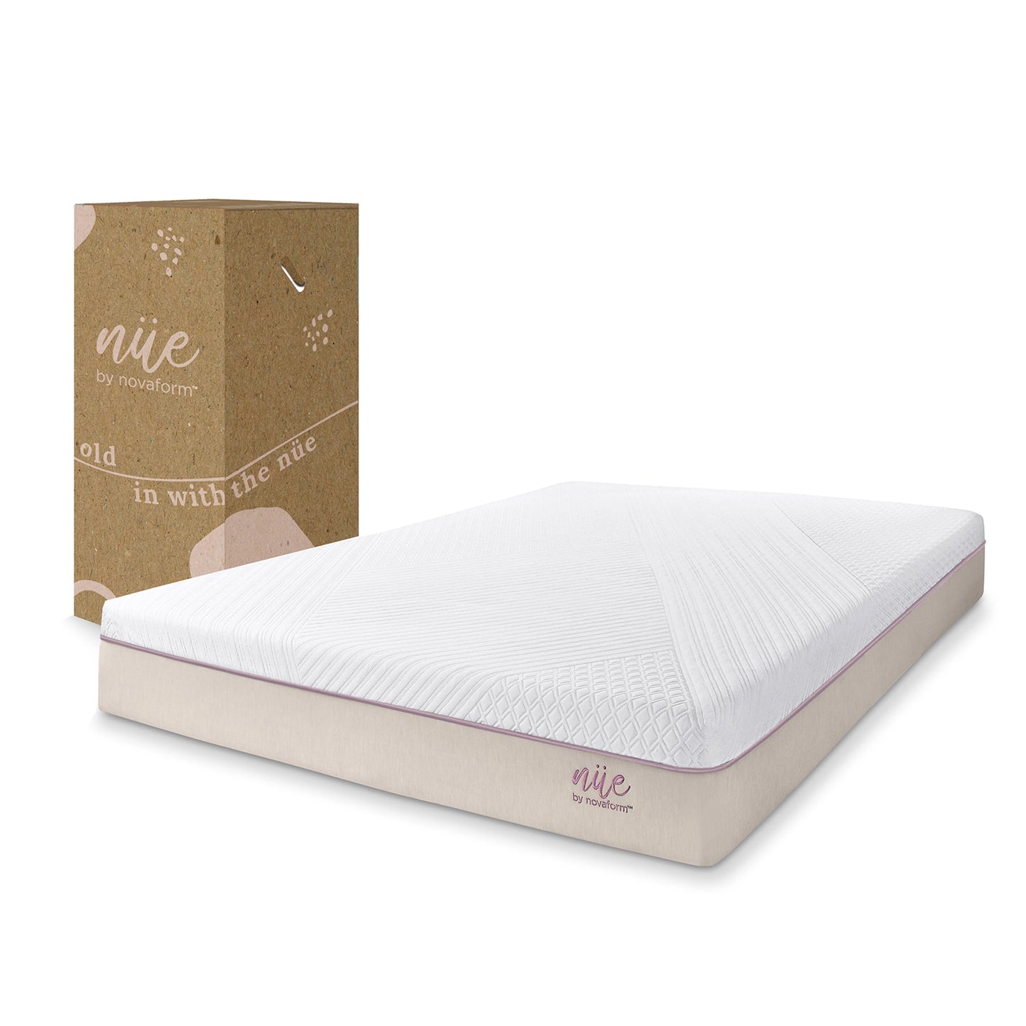 nue by Novaform 10" Cooling Gel Memory Foam Mattress, Queen