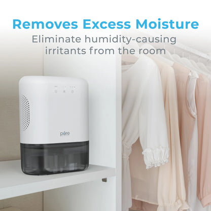 Pure Enrichment PureDry Elite Dehumidifier - Extra-Large 2L Water Tank with Auto Shut-Off, Removes 20 oz. (600 mL) per day of Moisture from Closets, Bathrooms, RVs, Basements, Bedrooms, and Offices