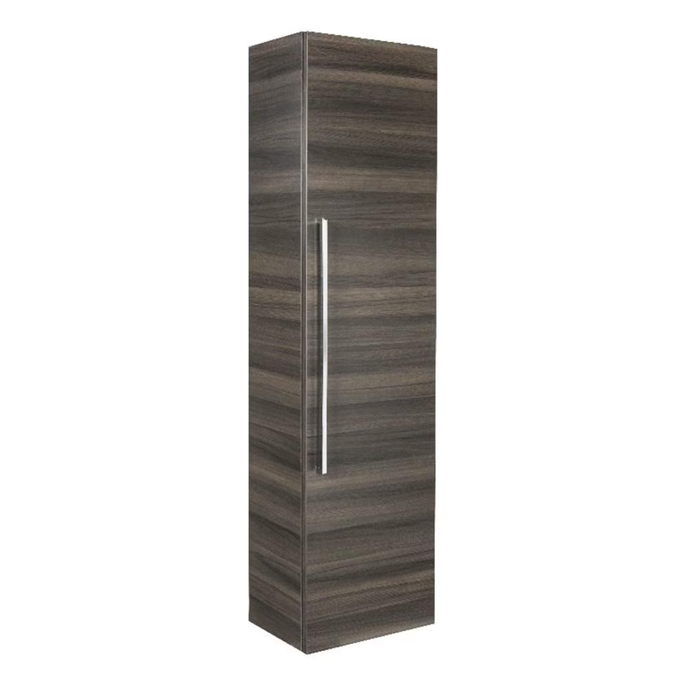 Cutler Kitchen and Bath Silhouette Modern Wood/Metal Linen Tower in Light Oak