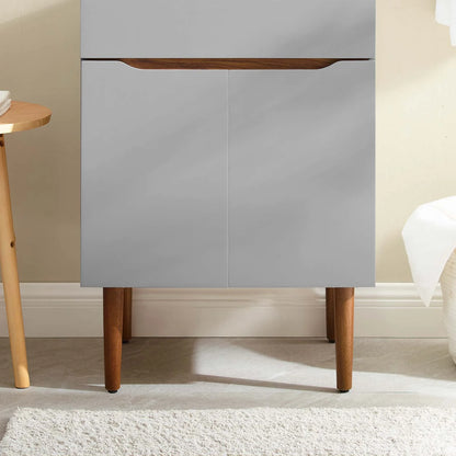 Modway Harvest 24" Bathroom Vanity Cabinet (Sink Basin Not Included) in Gray Walnut
