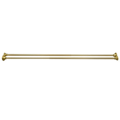 Utopia Alley Adjustable 72-In Double Shower Curtain Tension Rods - Rust-Proof Aluminum with Rubber End Cap, Easy Installation - Extendable, No Drilling, With Shower Liner and Hooks, Gold