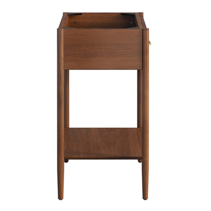 Modway Zaire 30" Bathroom Vanity Cabinet (Sink Basin Not Included) in Walnut