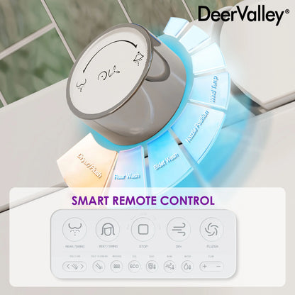 Tankless Elongated Smart Toilet Bidet 1.28 GPF in White with Auto Flush, Heated Seat, Warm Air Dryer, Digital Display