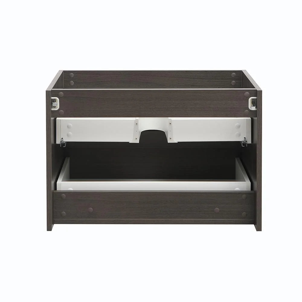 Fresca Valencia 30" Gray Oak Wall Hung Modern Bathroom Cabinet
