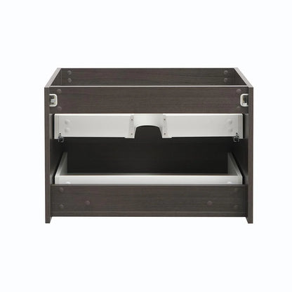 Fresca Valencia 30" Gray Oak Wall Hung Modern Bathroom Cabinet