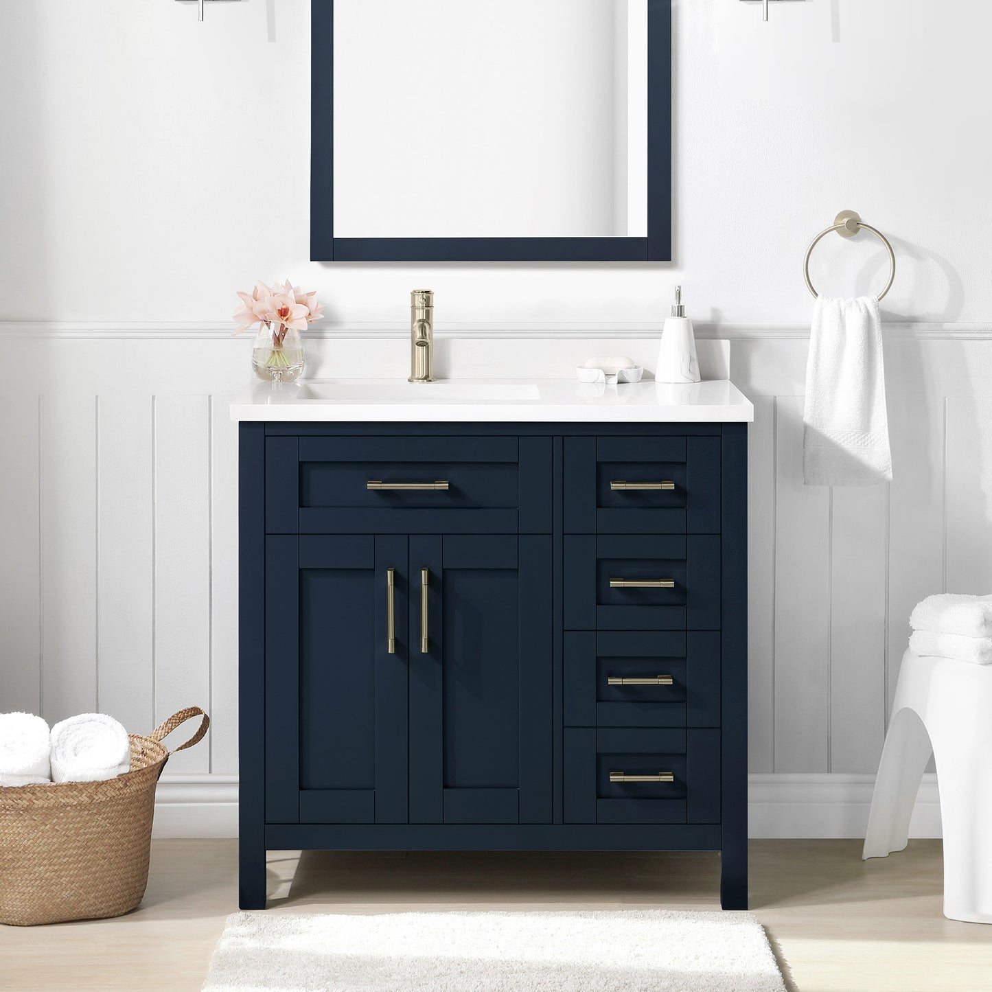 OVE Decors Lakeview Bath Vanity in Blue