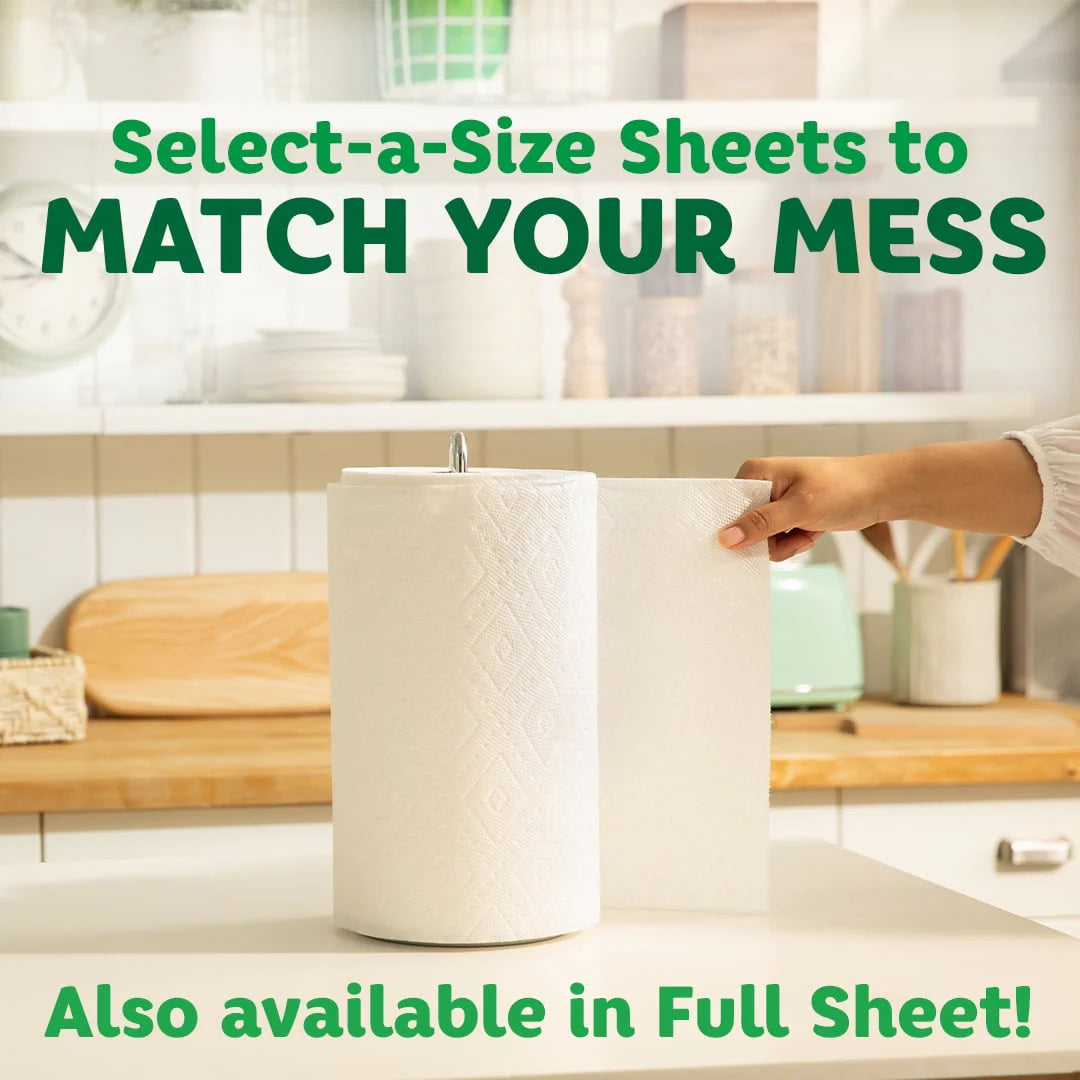 Bounty Select-a-Size Paper Towels, 8 Triple Rolls, White