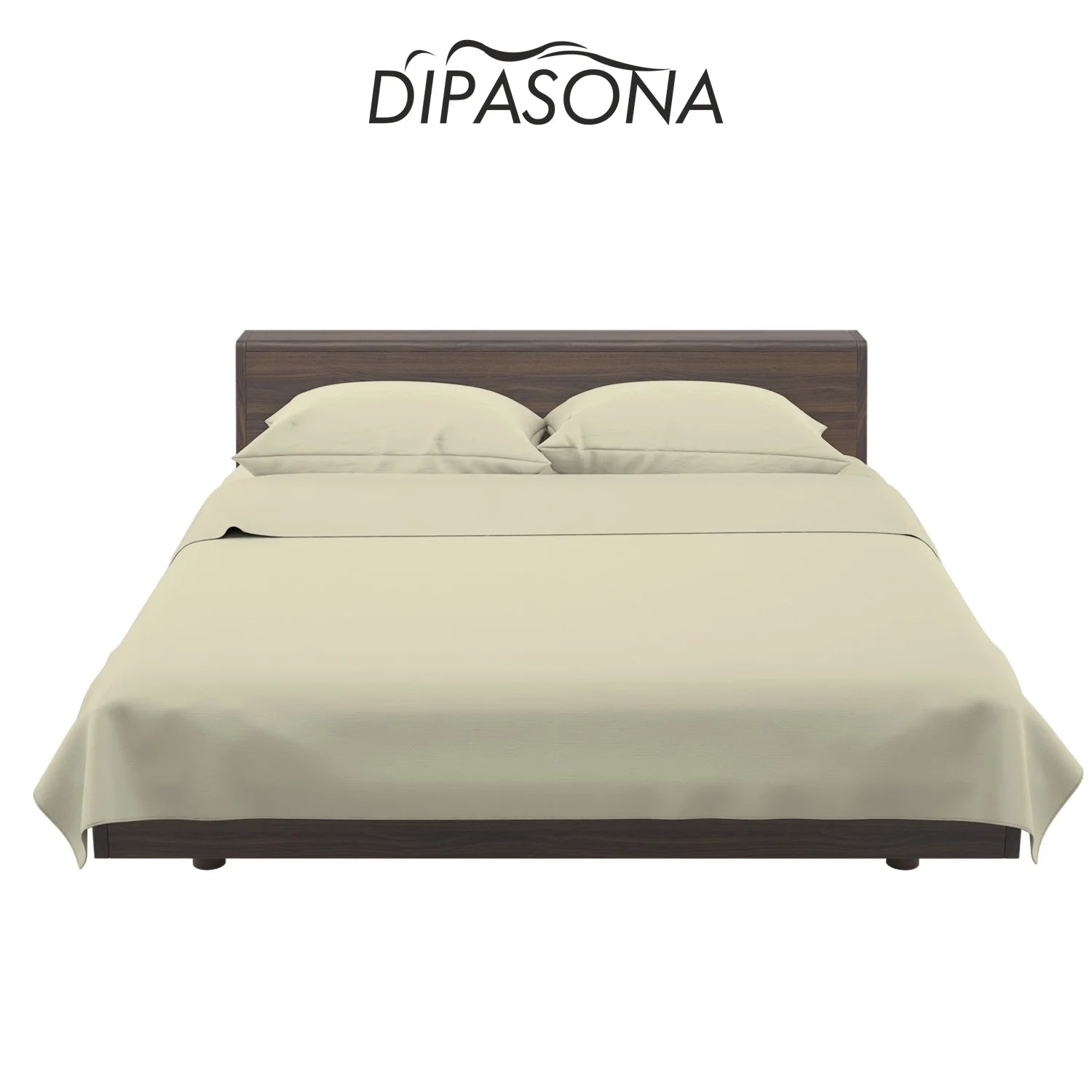 DIPASONA Exclusive 1000 Thread Count 100% Egyptian Cotton Sheets, Breathable Bed Sheets & Pillowcases, Fits up to 18" Inches Deep Pockets, (Ivory)
