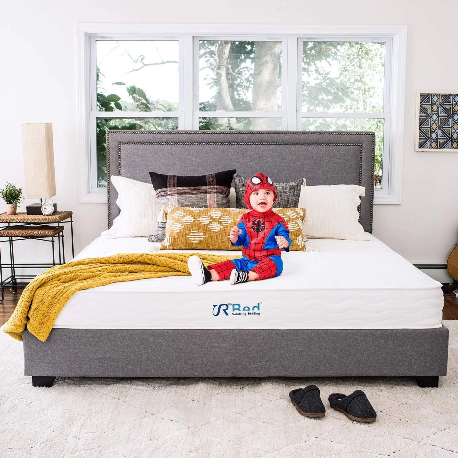 Bedding 8" Natural Latex Twin Mattress, Non-Toxic Organic Mattress