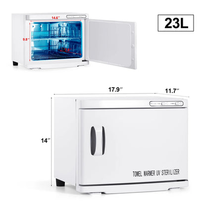 Artist Hand 23L Hot Towel Warmer Salon Cabinet for Facials Barber Spa Beauty Tattoo Massage Manicure