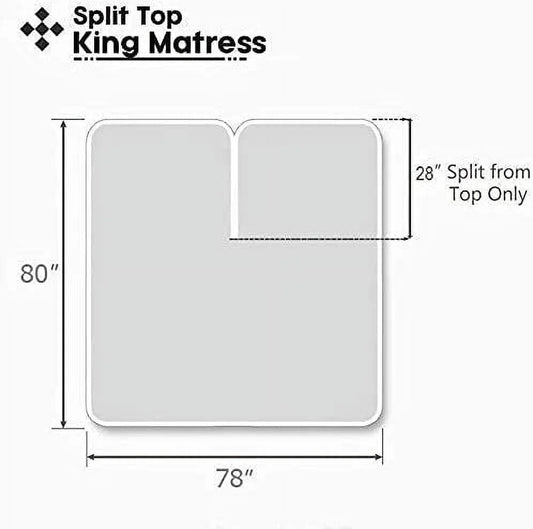 Top Split-King: Adjustable King Bed Sheets - 4PC Bed Sheet Set - 100% Egyptian Cotton - 800 Thread Count - 15 Inch Deep Pocket, Top Split King, Navy Blue Solid - Split Down 28 inches from The top