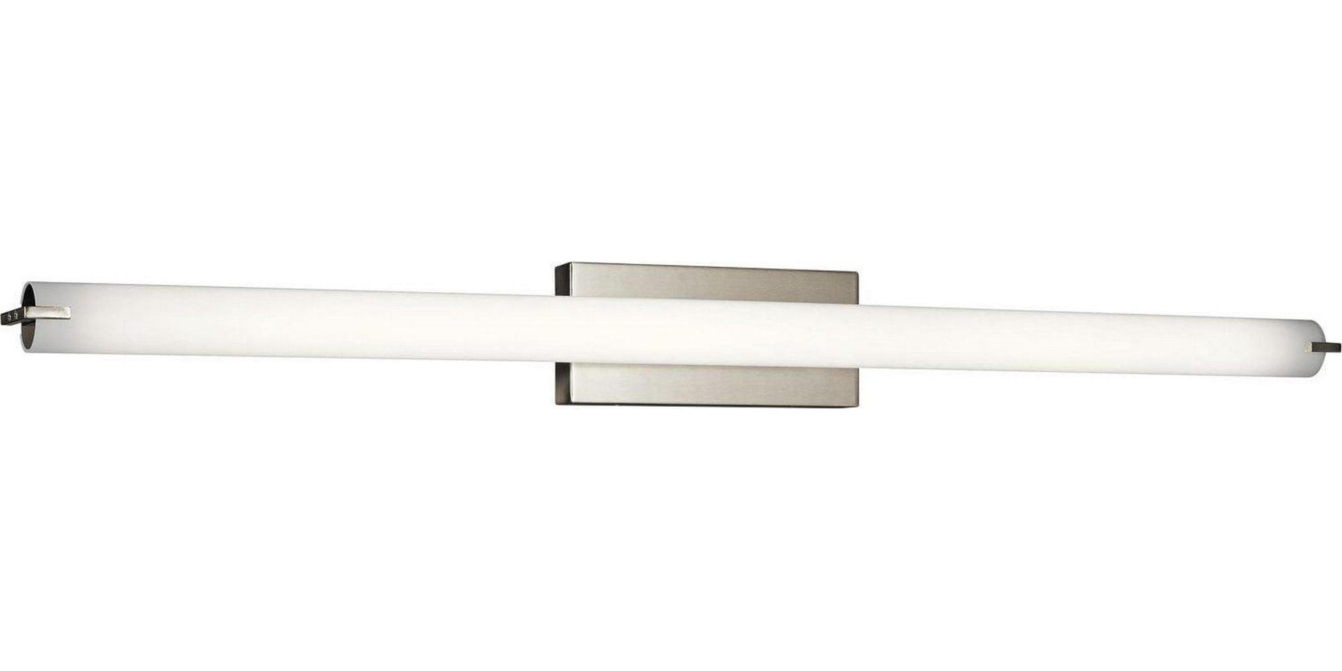 1 Light Linear Bath Vanity Approved For Damp Locations With Transitional Inspirations 4.75 Inches Tall By 49 Inches Wide Kichler Lighting 11151Niled