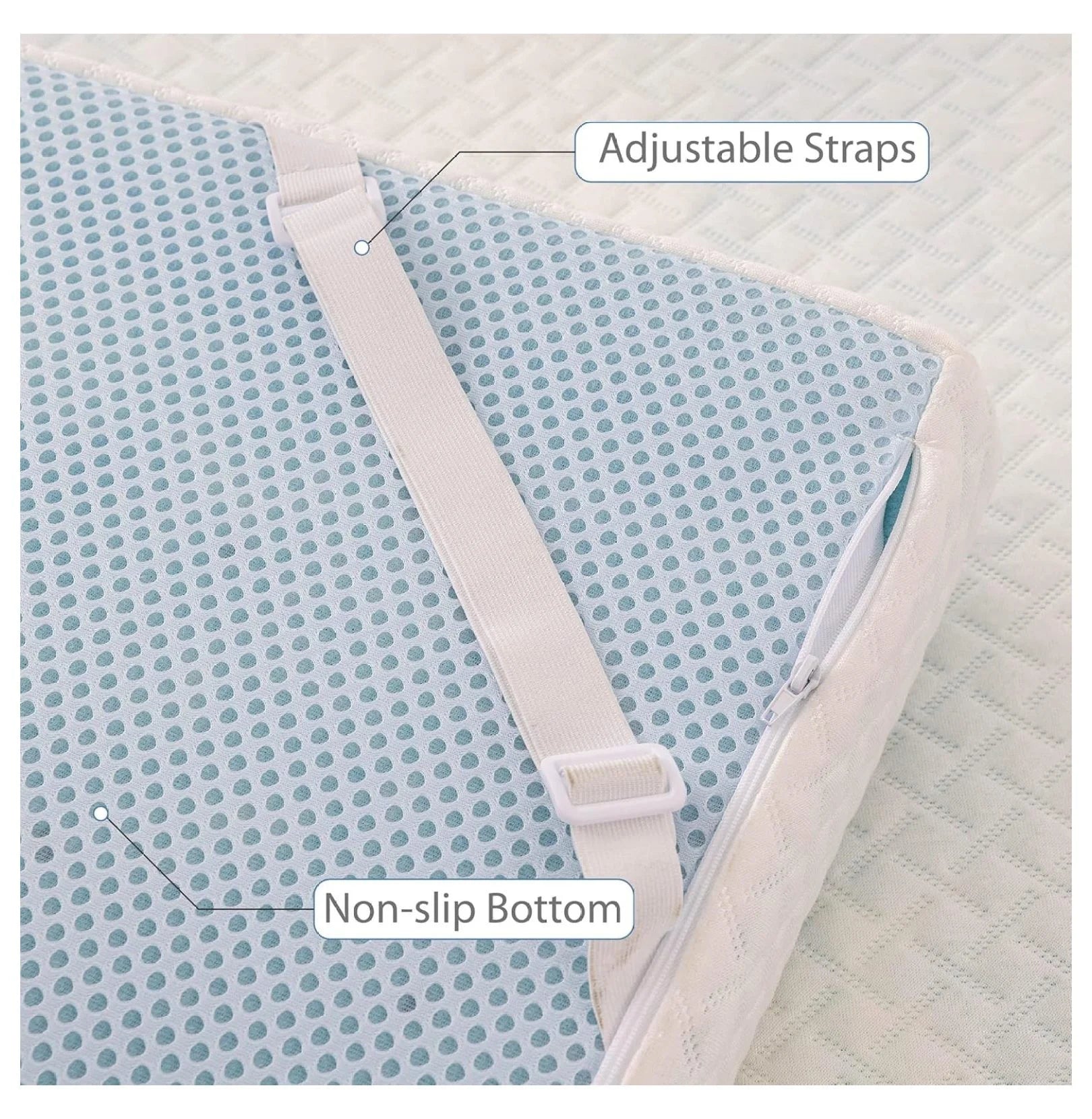 4 Inch Gel Memory Foam Mattress Topper Full - Cooling Topper with Removable Cover - Certified, Pressure Relief, 54x75x4 - Mattress Enhancer