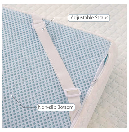 4 Inch Gel Memory Foam Mattress Topper Full - Cooling Topper with Removable Cover - Certified, Pressure Relief, 54x75x4 - Mattress Enhancer