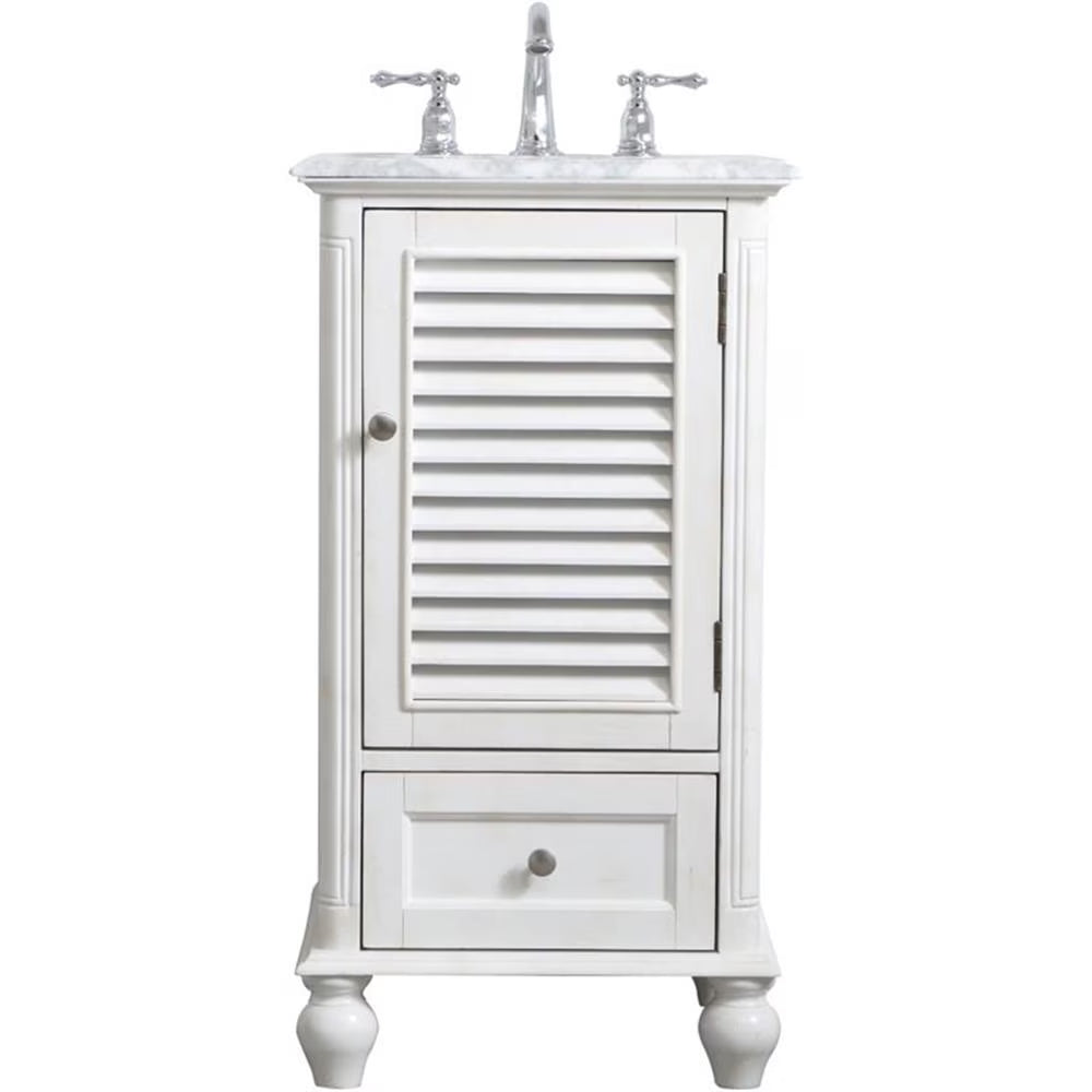19 inch single bathroom vanity in grey