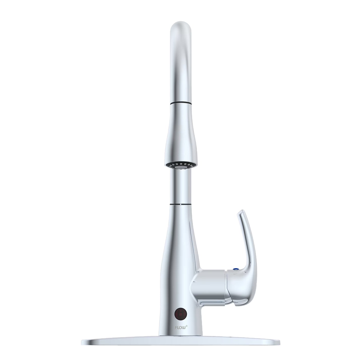 Bio Bidet FLOW Motion Touchless Kitchen Faucet in Brushed Nickel Finish