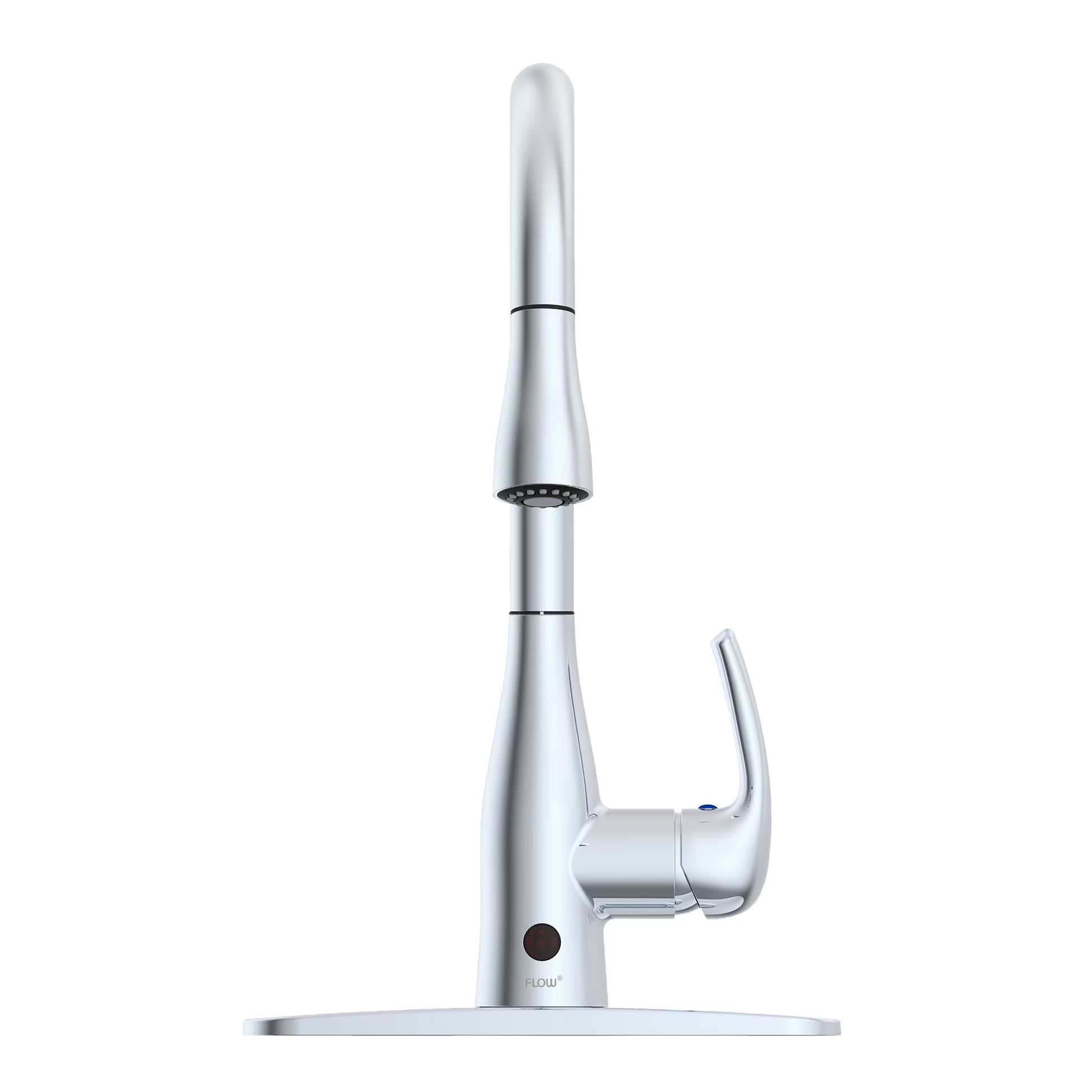 Bio Bidet FLOW Motion Touchless Kitchen Faucet in Brushed Nickel Finish