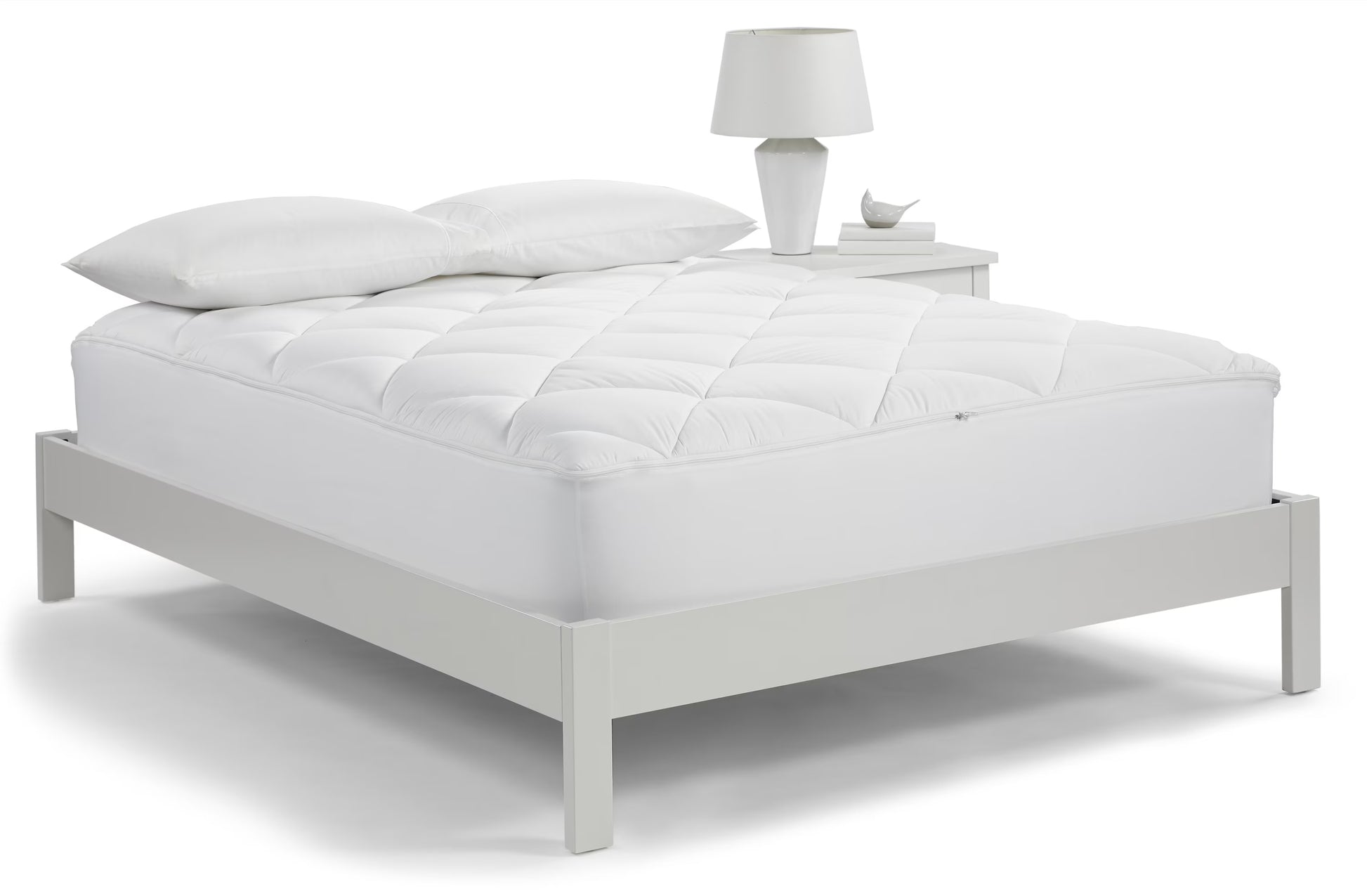 Serta Luxury Firm King Mattress Pad in White
