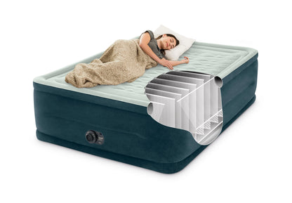 Intex 24" Dream Lux Pillow Top Dura-Beam Airbed Mattress with Internal Pump - Queen