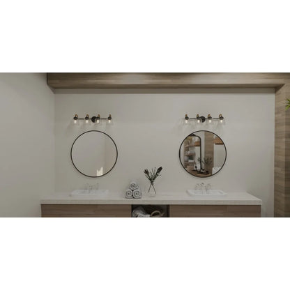 SEB8631MBK-Quoizel Lighting-Seabreeze - 4 Light Bath Vanity In Coastal Style-8.25 Inches Tall and 31 Inches Wide