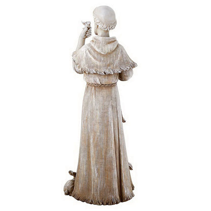 Saint Francis Bird Bath & Feeder Statue, Outdoor Dcor, 24 Inches
