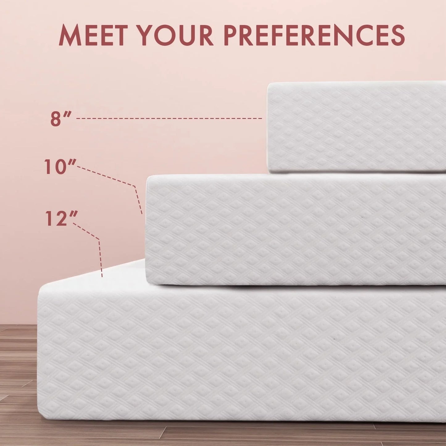 Twin Mattress,Smiaoer 8" Cool Gel Memory Foam Mattress with Removable Cover Mattress in a Box Medium Firm Mattress