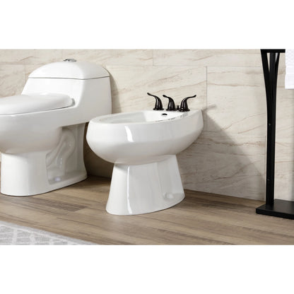 Kingston Brass KB328YL Royale Three-Handle Bidet Faucet, Brushed Nickel