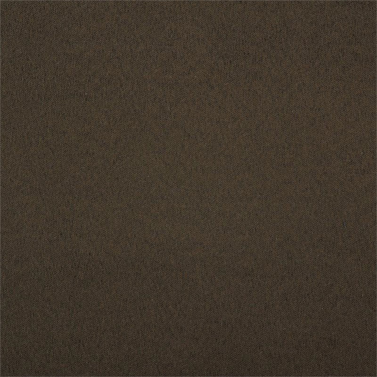 Pemberly Row Upholstered Storage Ottoman, Large Button Tufted Footrest for Living Room, Square Bench with Hidden Space for Blankets, Chocolate