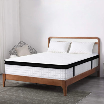 MUSSER 10 Inch Hybrid Mattress of Comfort Foam And Durable Springs Mattress Twin