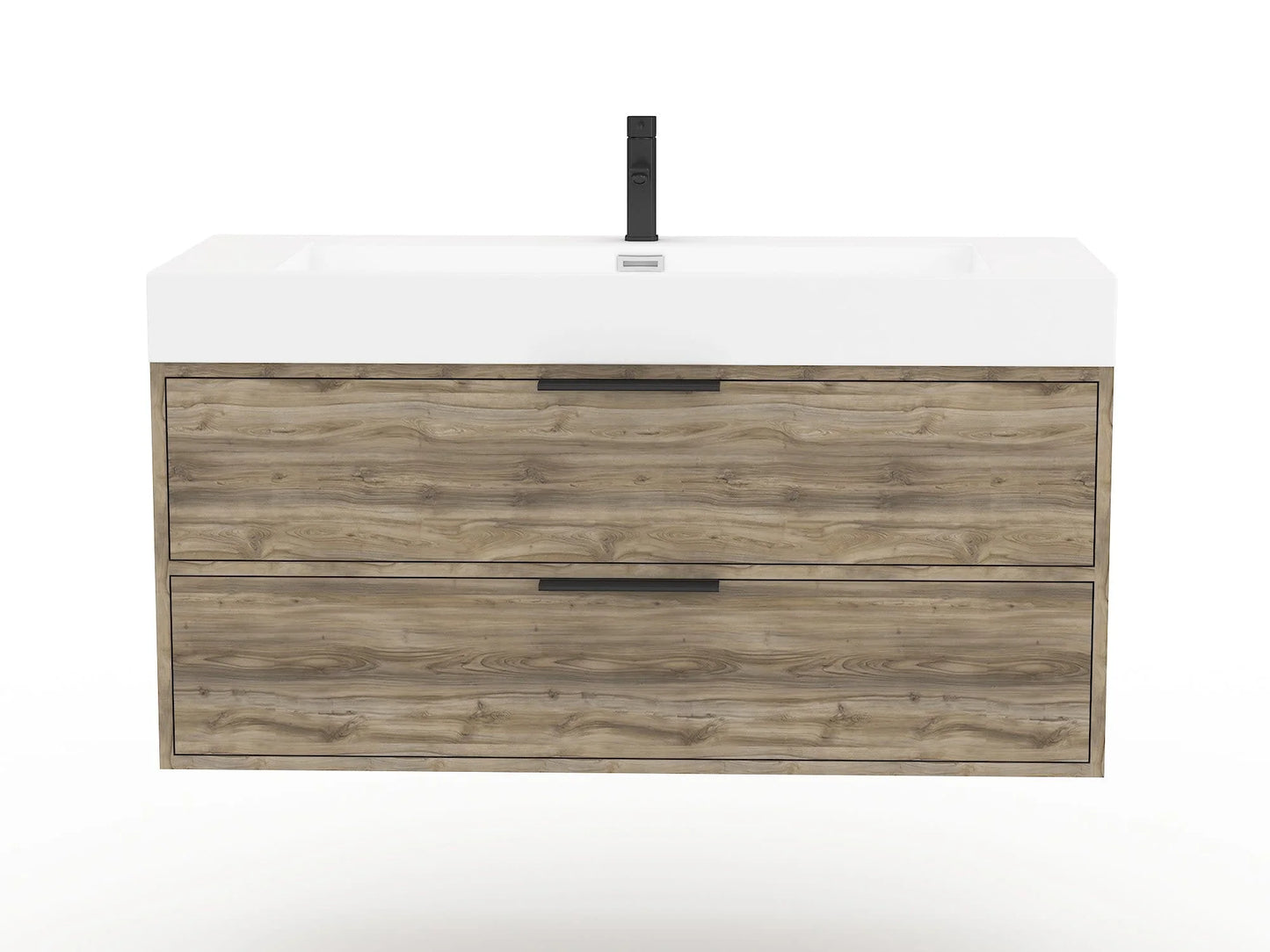 Cutler Kitchen and Bath Savoy 42" Wood/Cultured Marble Bathroom Vanity - Brown