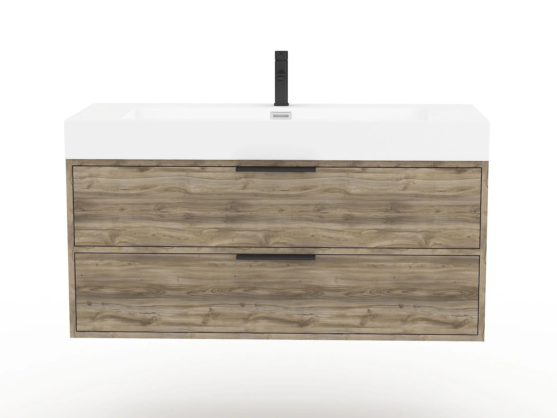 Cutler Kitchen and Bath Savoy 42" Wood/Cultured Marble Bathroom Vanity - Brown