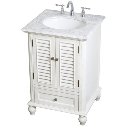 24 inch single bathroom vanity in blue