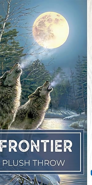 Wilderness Wolf Pack Throw Blanket, Multicolor, Standard Throw