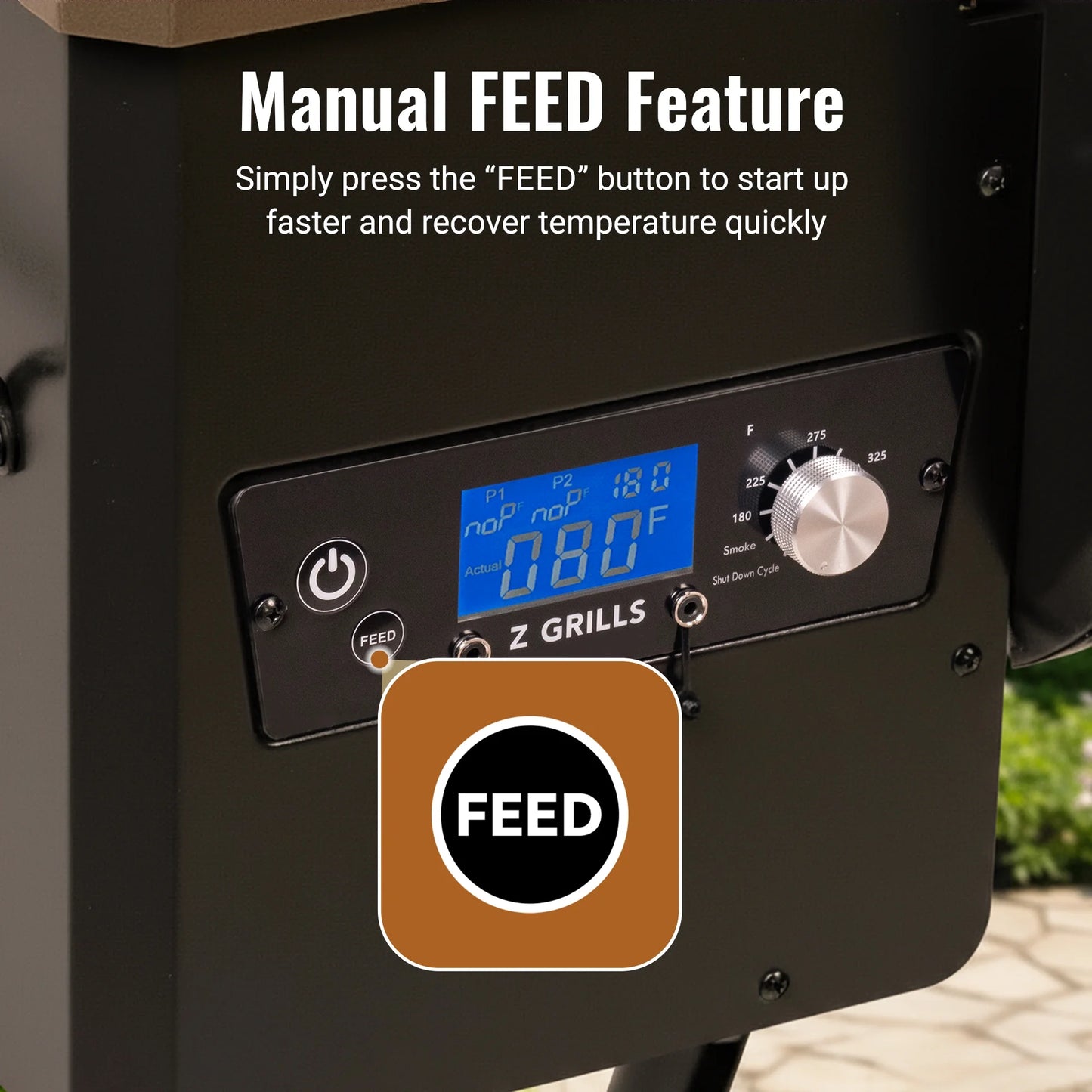 Z GRILLS Grill Elite ZPG-550B4 549 sq.in Wood Pellet Grill & Smoker, Latest PID 3.0 Controller, 2 Meat Probes, Auto Temperature Control, 8 in 1 BBQ- Bronze