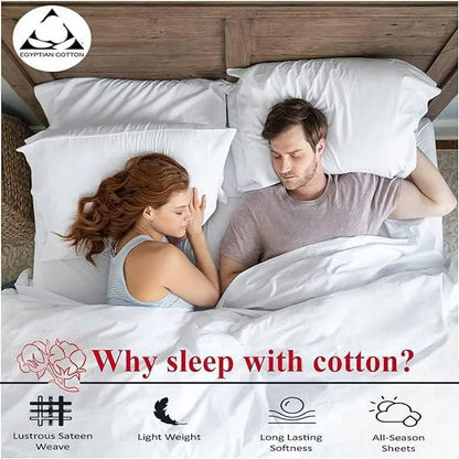 1000 Thread Count 4-Piece 100% Egyptian Cotton Bed Sheets Luxury Hotel Sheets Fits Mattress Upto 21" Deep Pocket, Twin XL Size - Burgundy Solid