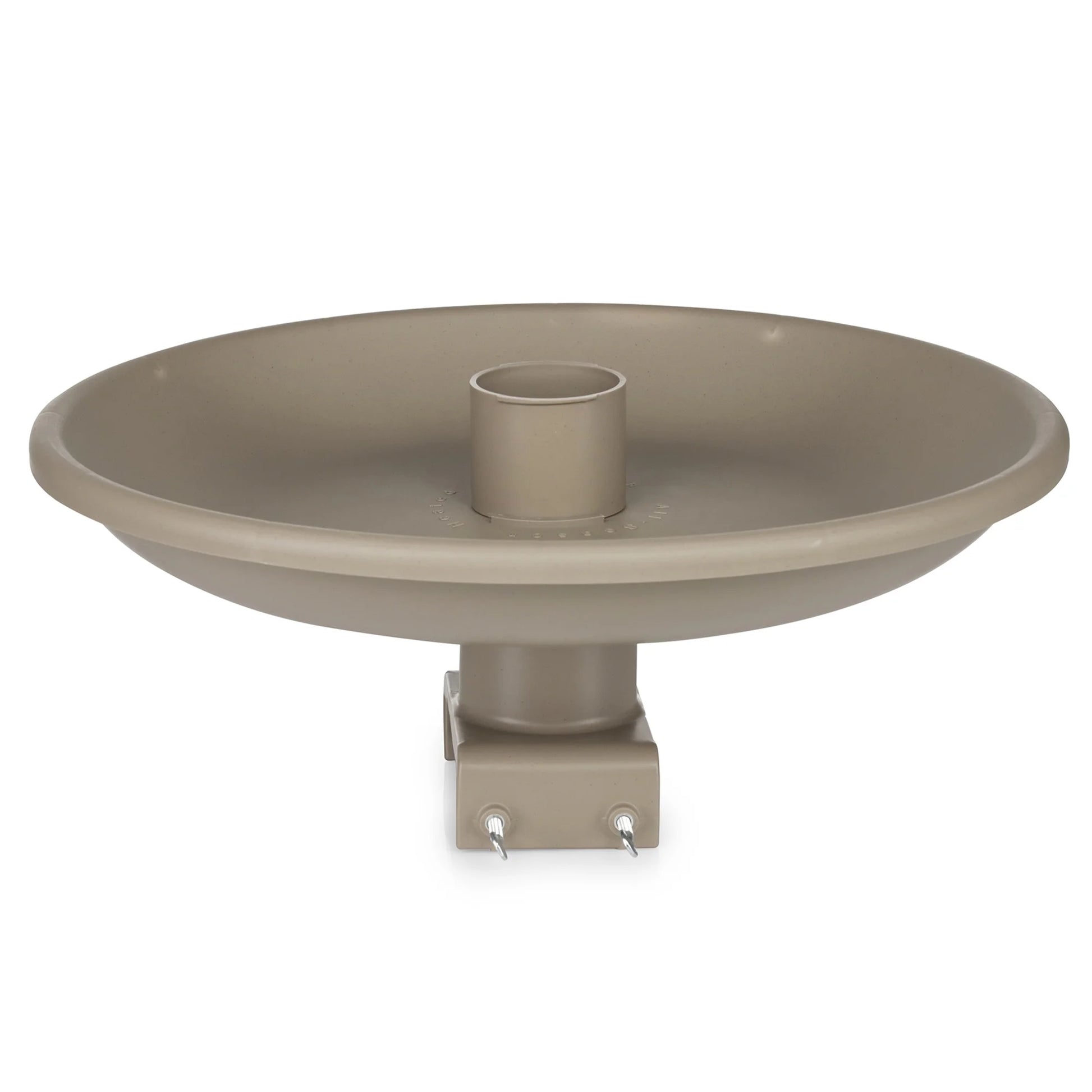 Farm Innovators 150 Watt Plastic Heated Birdbath w/Deck Mount, Tan