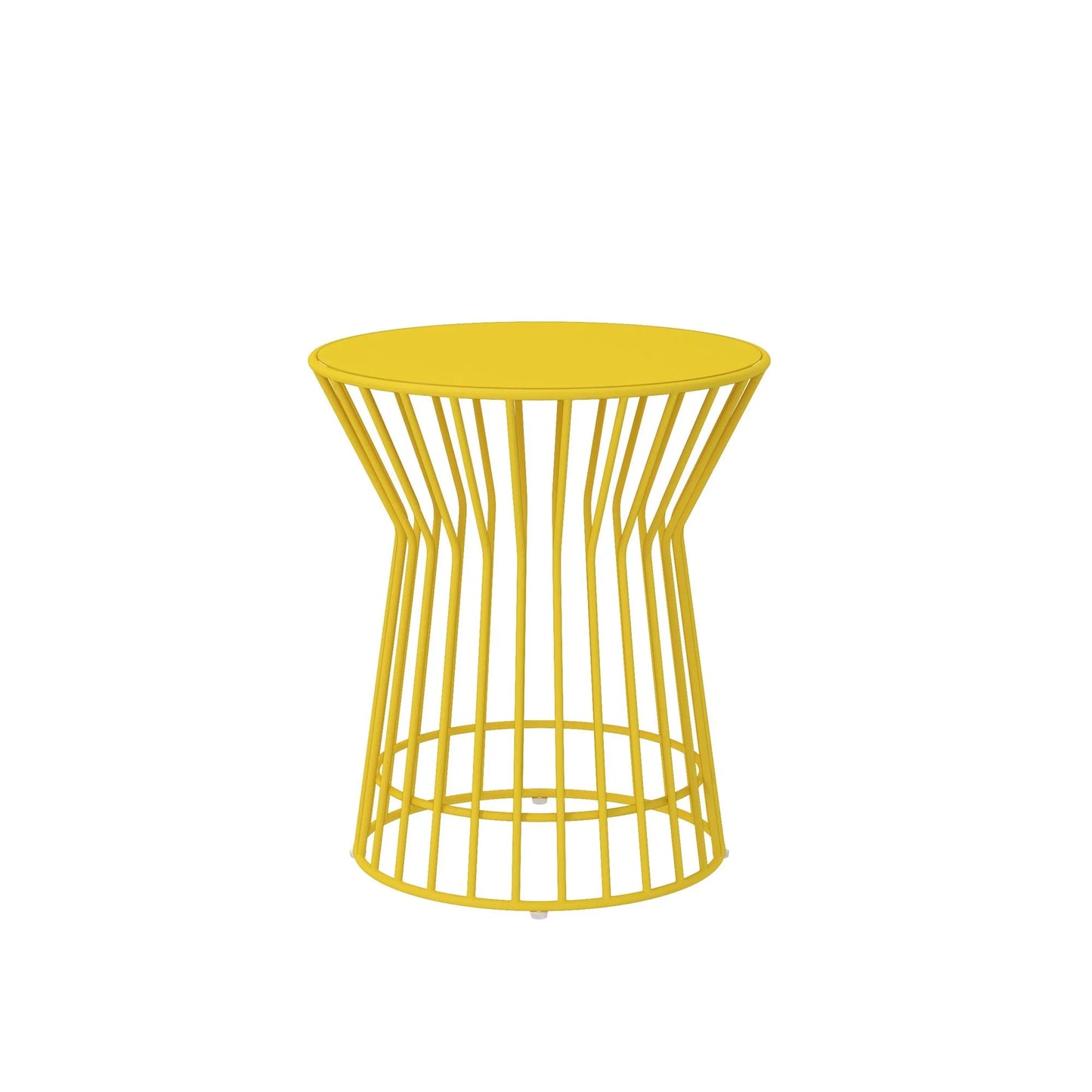 Novogratz Poolside Collection, Roberta Outdoor Side Table, Yellow