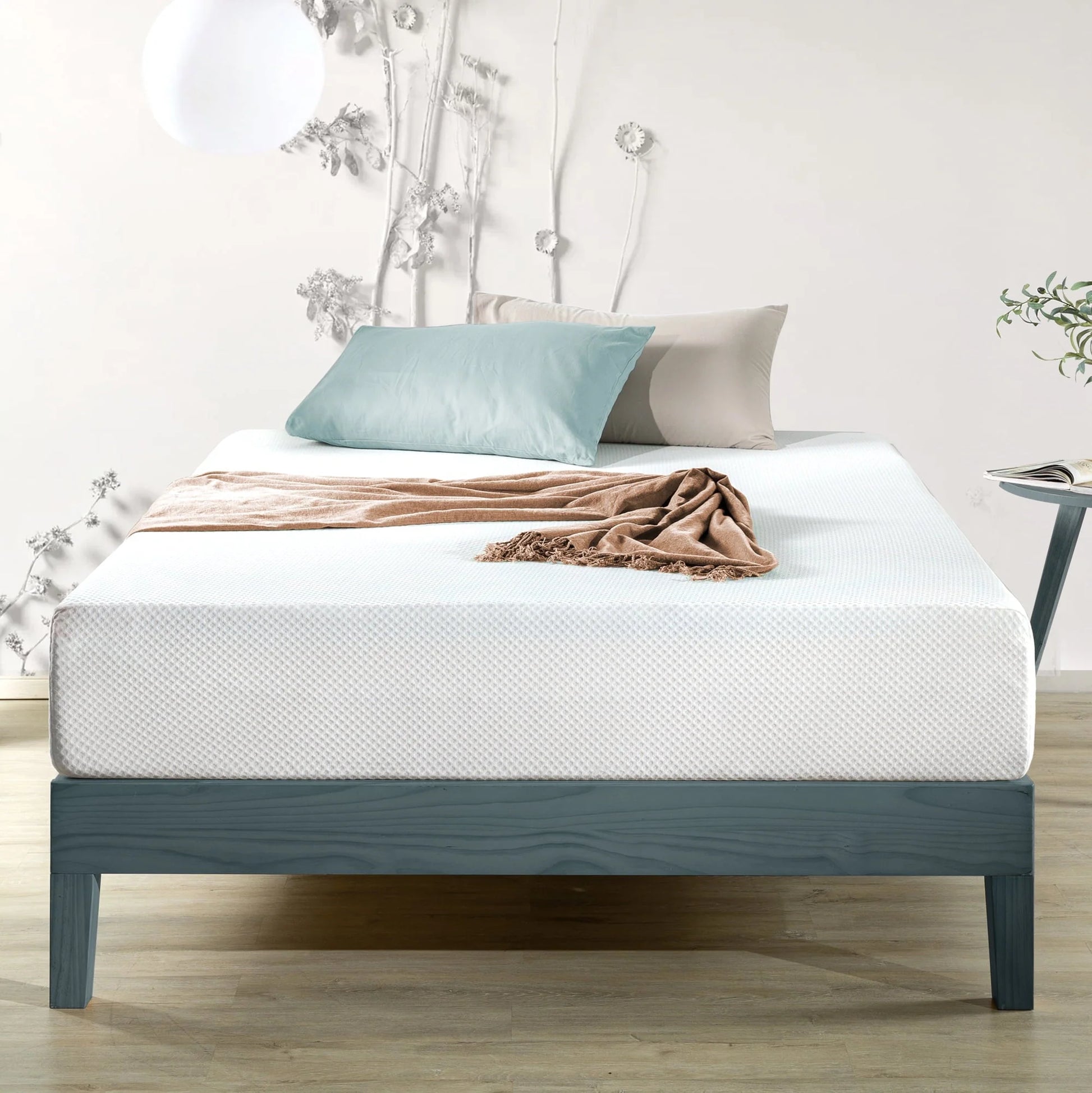 Twin Mattress 10" Memory Foam Green Tea Fresca® by Zinus