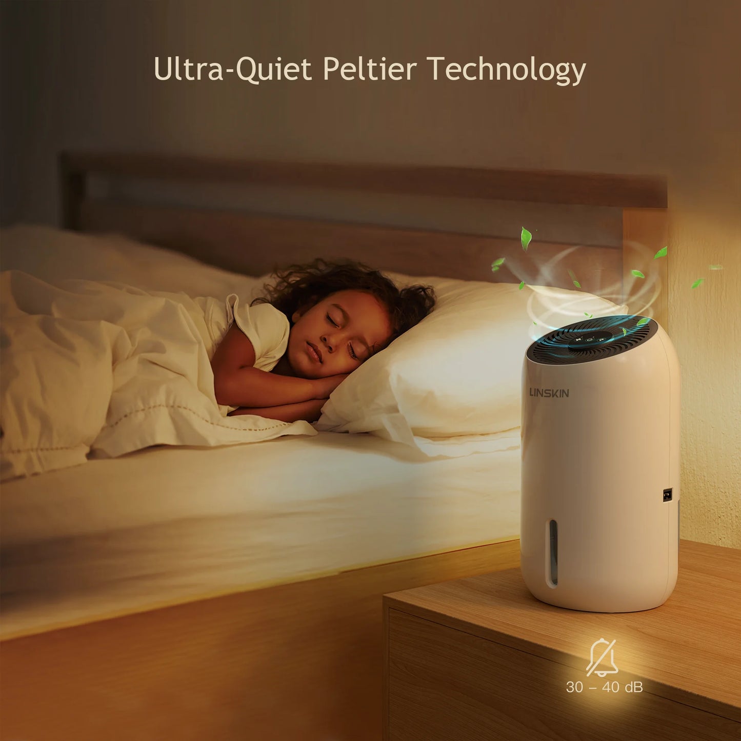 Dehumidifiers, Linskin 720 Sq. Ft. Dehumidifier for Home and Basement, 57oz(1700ml) Quiet Dehumidifiers with Drain Hose, 2 Working Modes, Auto Shut Off - Small Dehumidifier for Bathroom, Bedroom, RV