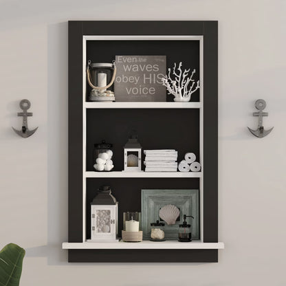 Hironpal White 2-Tier Recessed 15x18 Wall Niche Medicine Cabinet Replacement, in The Wall Bathroom Cabinet Insert Shelf/Shelves