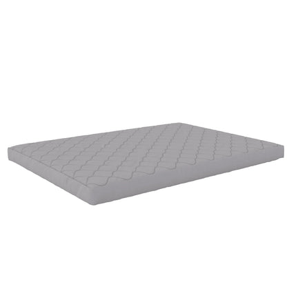 DHP Value 6 Inch Thermobonded Polyester Filled Quilted Top Bunk Bed Mattress, Full, Gray
