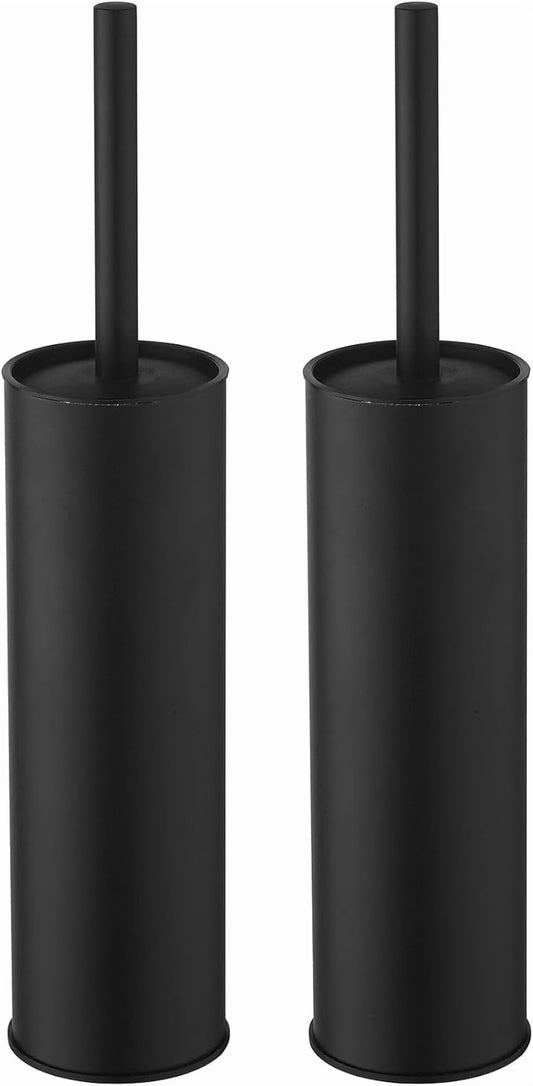 Toilet Brush and Holder,Stainless Steel Toilet Brushes for Bathroom with Holder 2pack