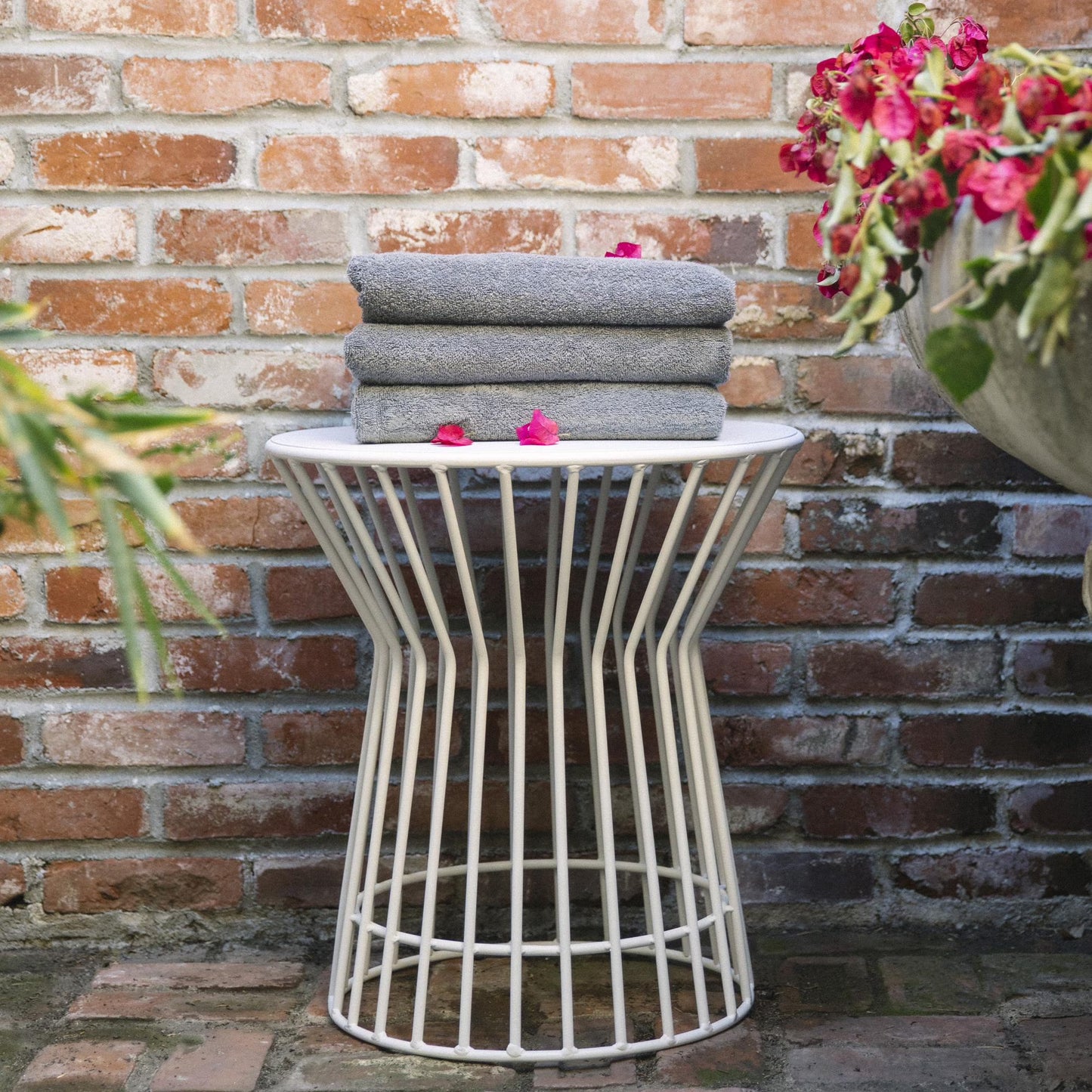 Novogratz Poolside Collection, Roberta Outdoor Side Table, Yellow