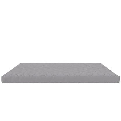 DHP Value 6 Inch Thermobonded Polyester Filled Quilted Top Bunk Bed Mattress, Full, Gray
