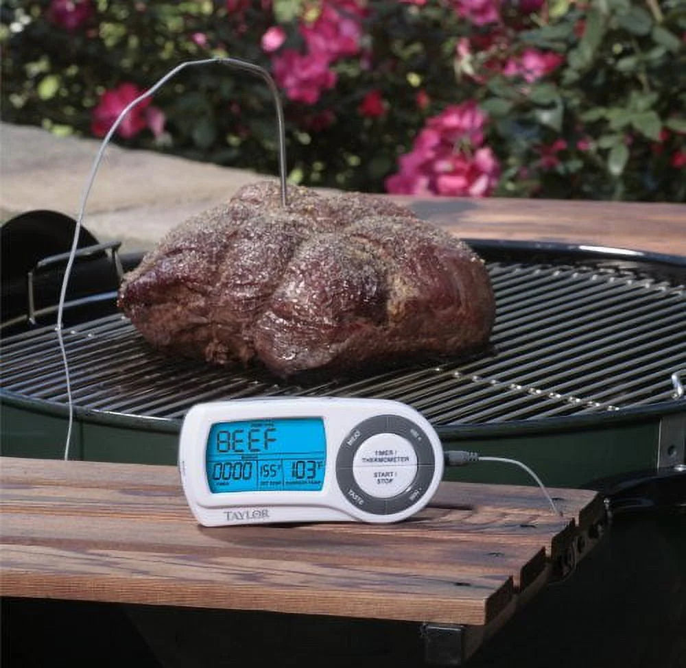 Taylor Probe Thermometer And Timer With Wireless Remote 32 Deg F To 450 Deg F 200ft.