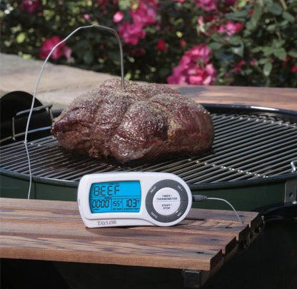 Taylor Probe Thermometer And Timer With Wireless Remote 32 Deg F To 450 Deg F 200ft.