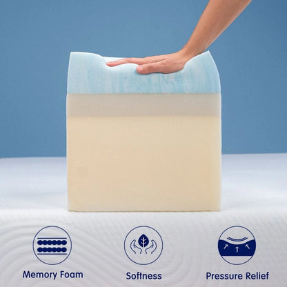 Subrtex 10" Gel Memory Foam Mattress in a Box, Queen