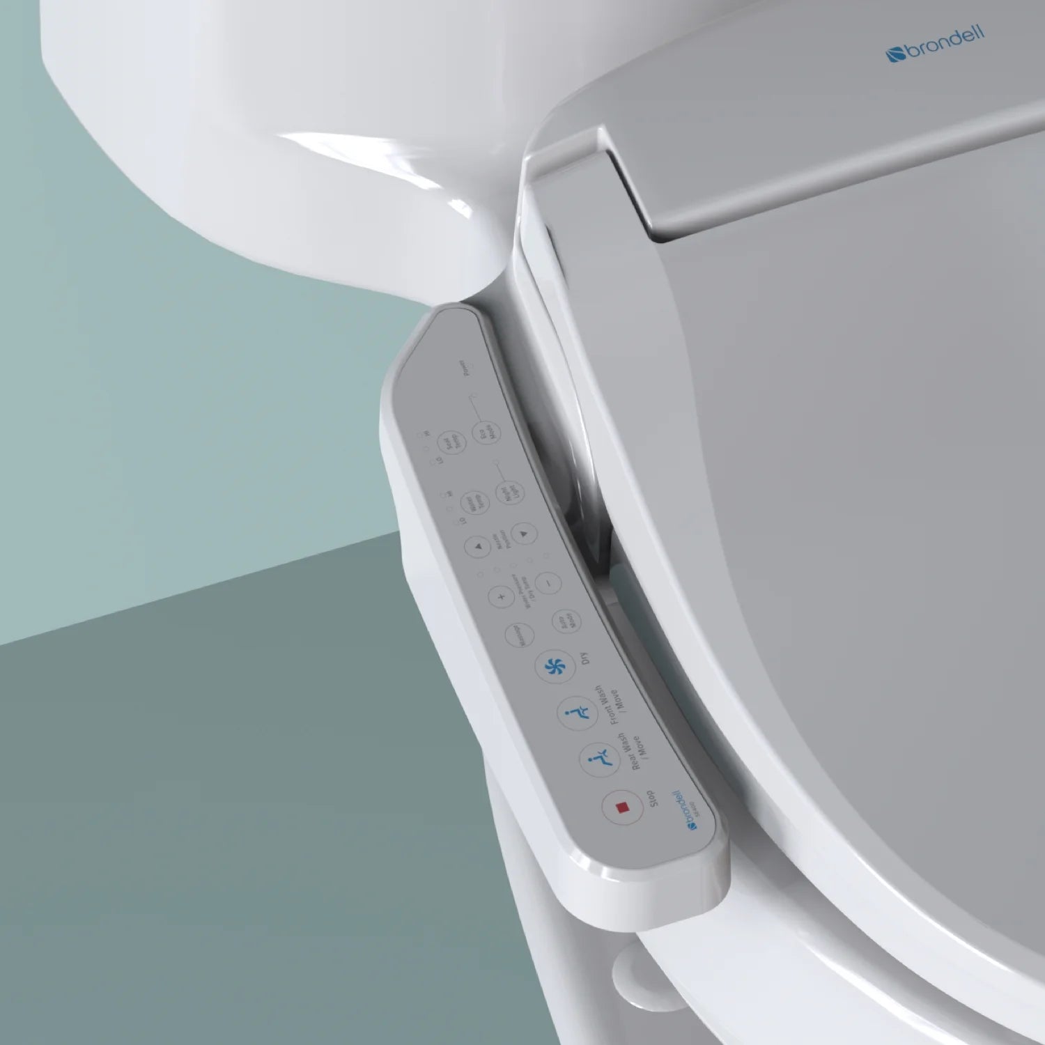 Brondell Swash SE400 Bidet Seat with Sidearm, Dryer and Stainless Steel Nozzle, Elongated White