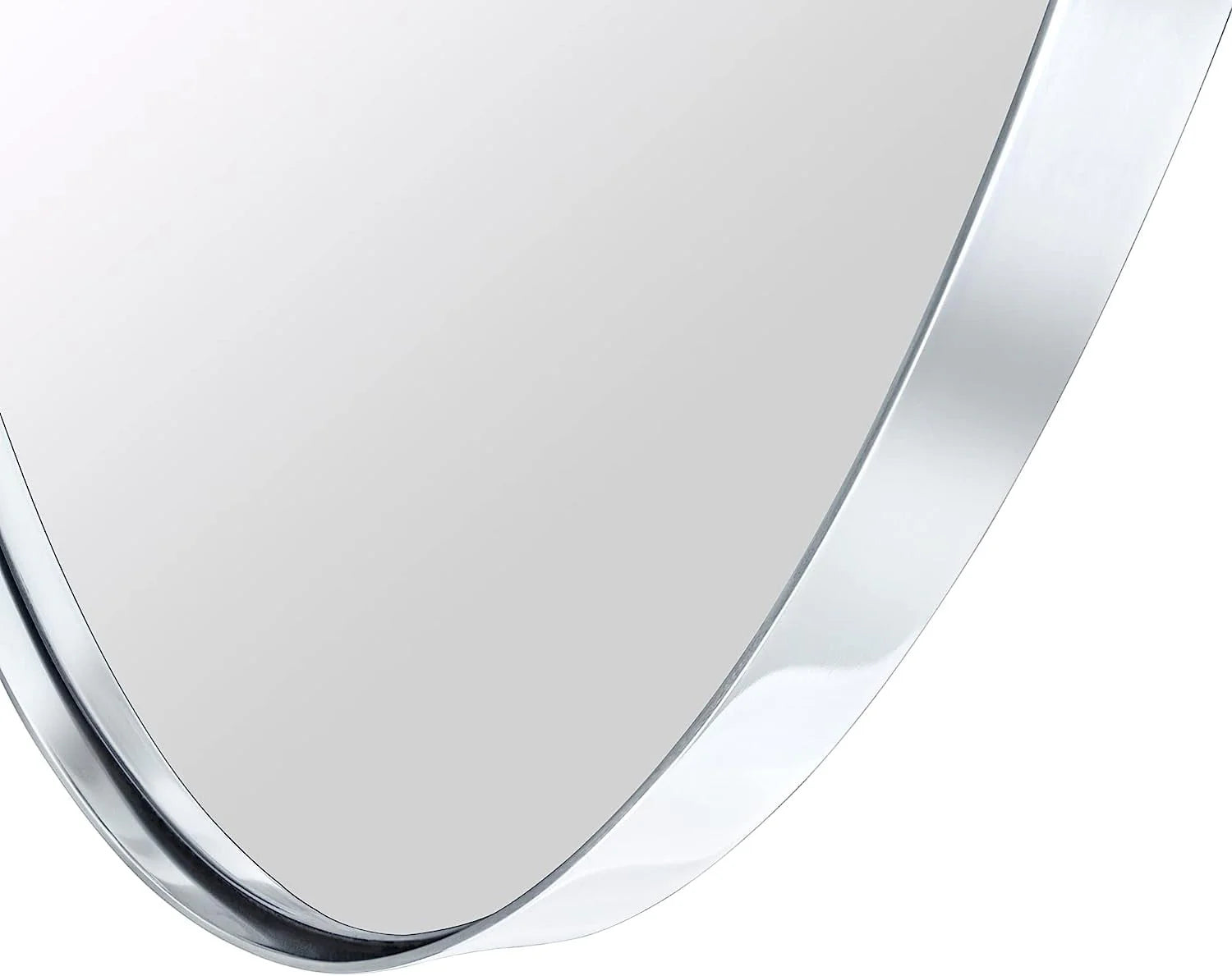 Oval Recessed Bathroom Medicine Cabinet With Mirror Stainless Steel Metal Framed Oblong Pill Shaped Bathroom Cabinet With Mirror 16X33''