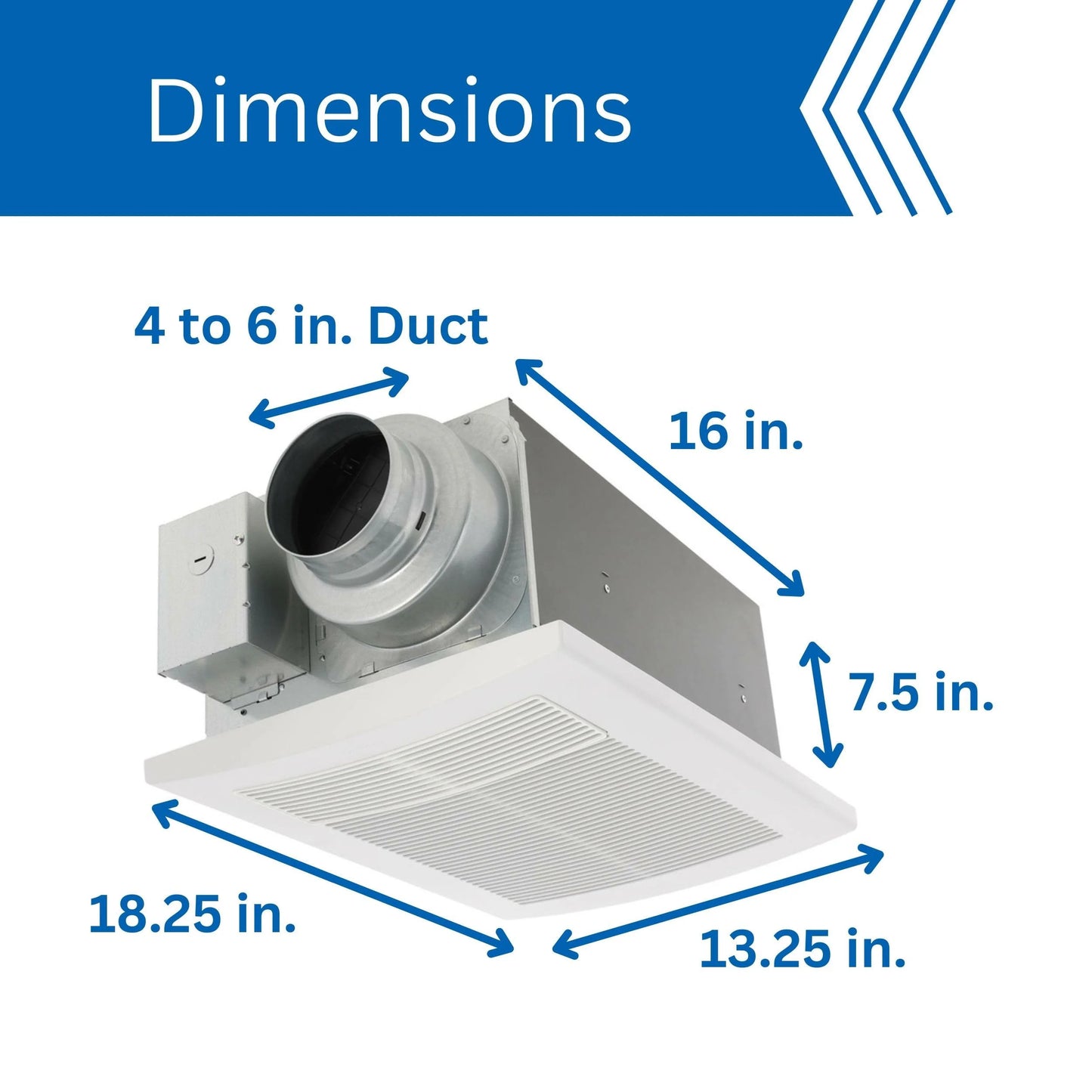 Panasonic WhisperWarm DC 50-80-110 CFM Ceiling Bathroom Exhaust Fan with Heater